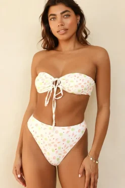 Sale Amalfi String Tie Bandeau Bikini Top Tops|Bandeau
