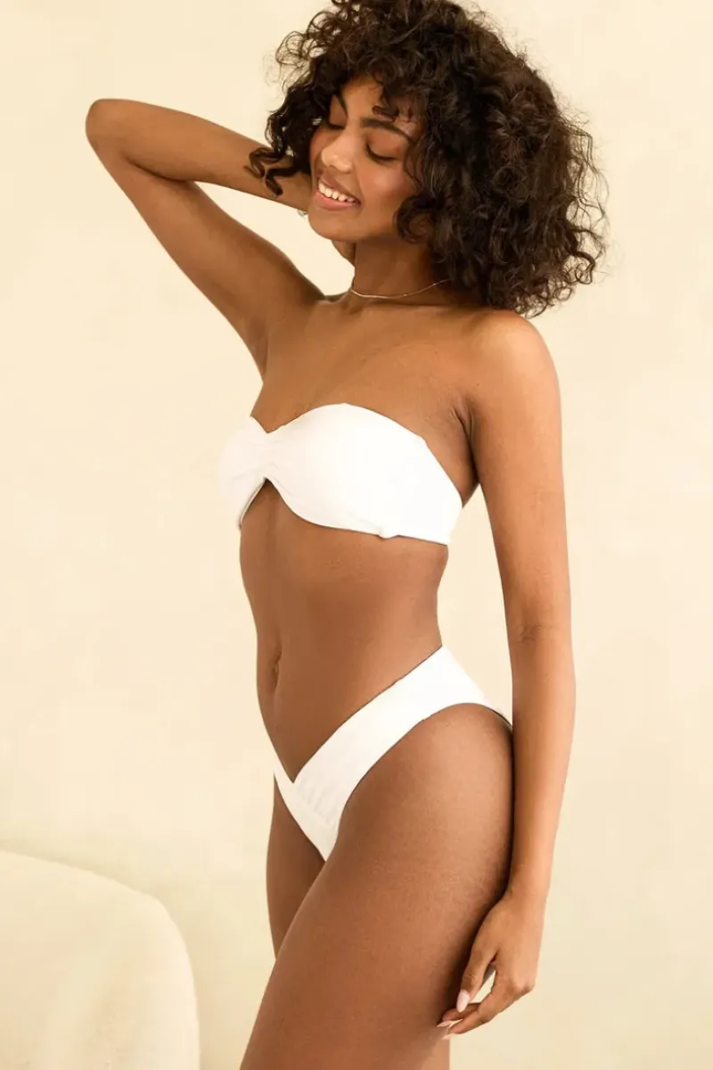 Outlet Angel Asymmetrical V-Cut Bikini Bottom Bottoms|Cheeky