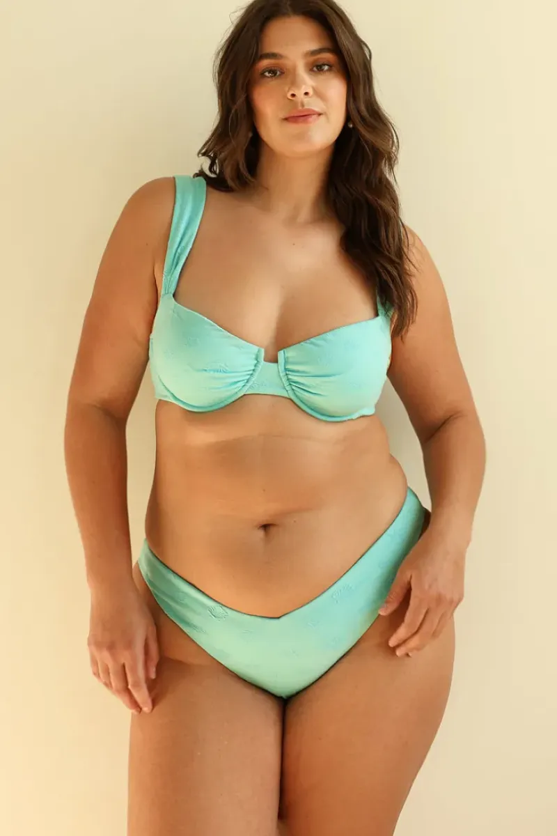Fashion Aqua Sky Underwire Super Cheeky Set Underwire|Sets