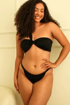 Hot Bisou Cinched Cheeky Bikini Bottom Bottoms|Super Cheeky