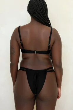Clearance Black Underwire Cheeky Set Sets|Underwire