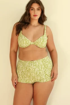 Sale Farrah Elastic Waist Booty Short High Waist|Bottoms