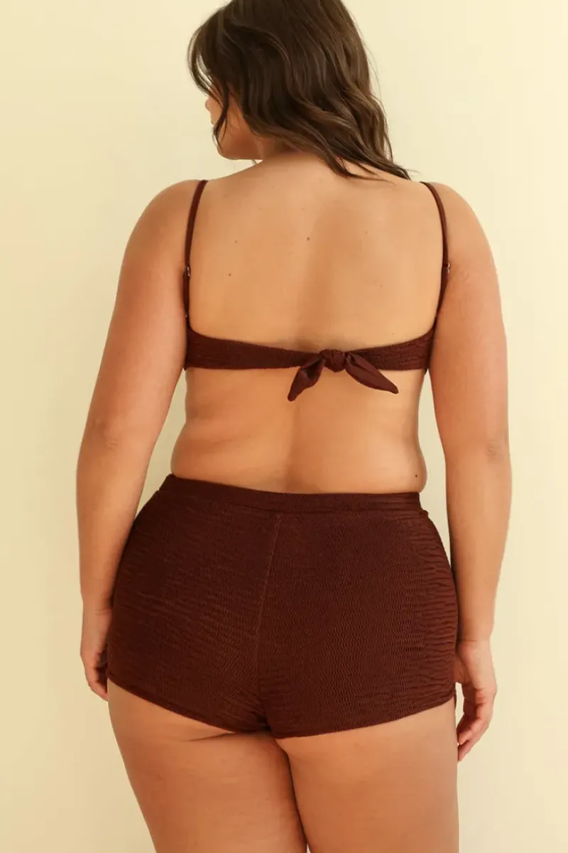 New Farrah Elastic Waist Booty Short Bottoms|Full