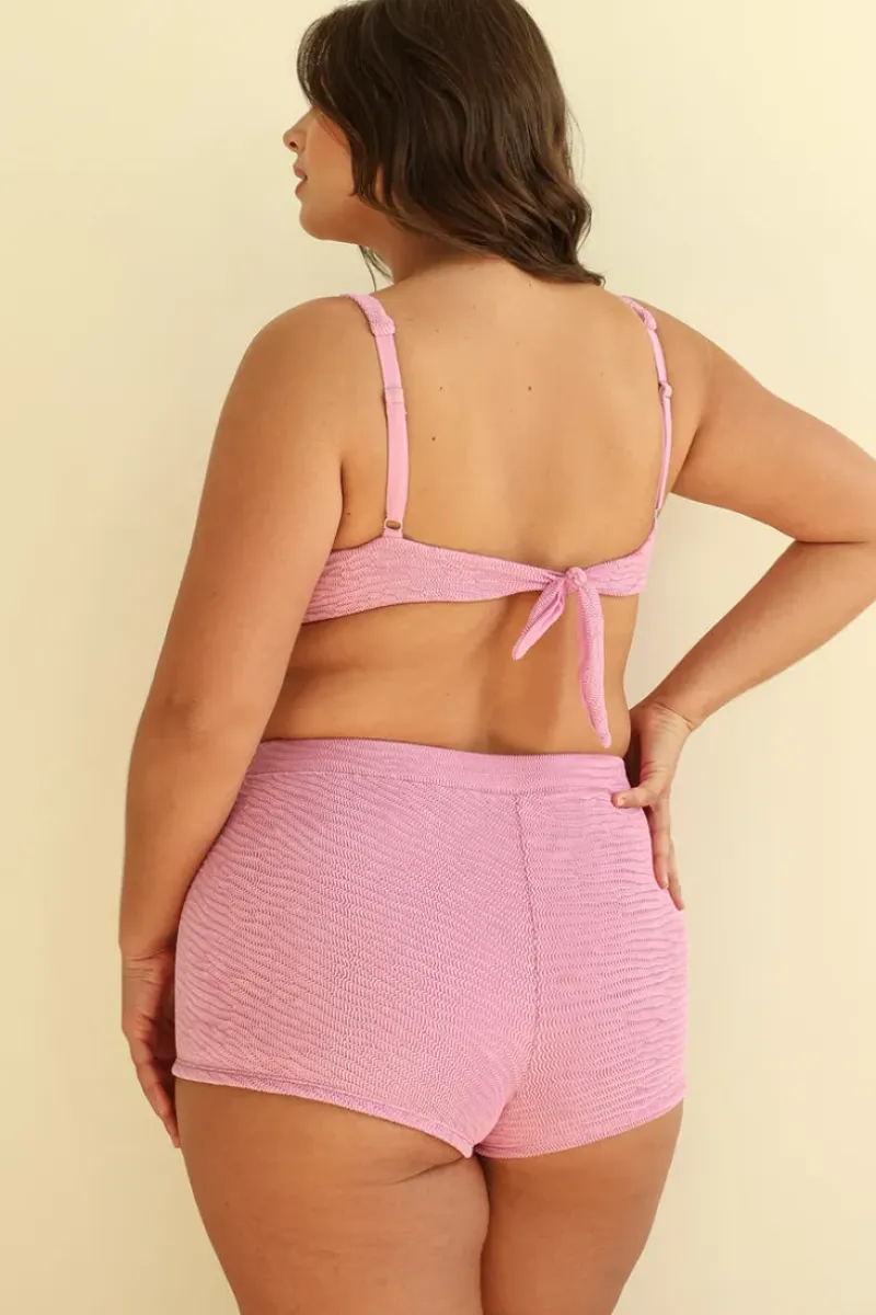 New Farrah Elastic Waist Booty Short Bottoms|Full
