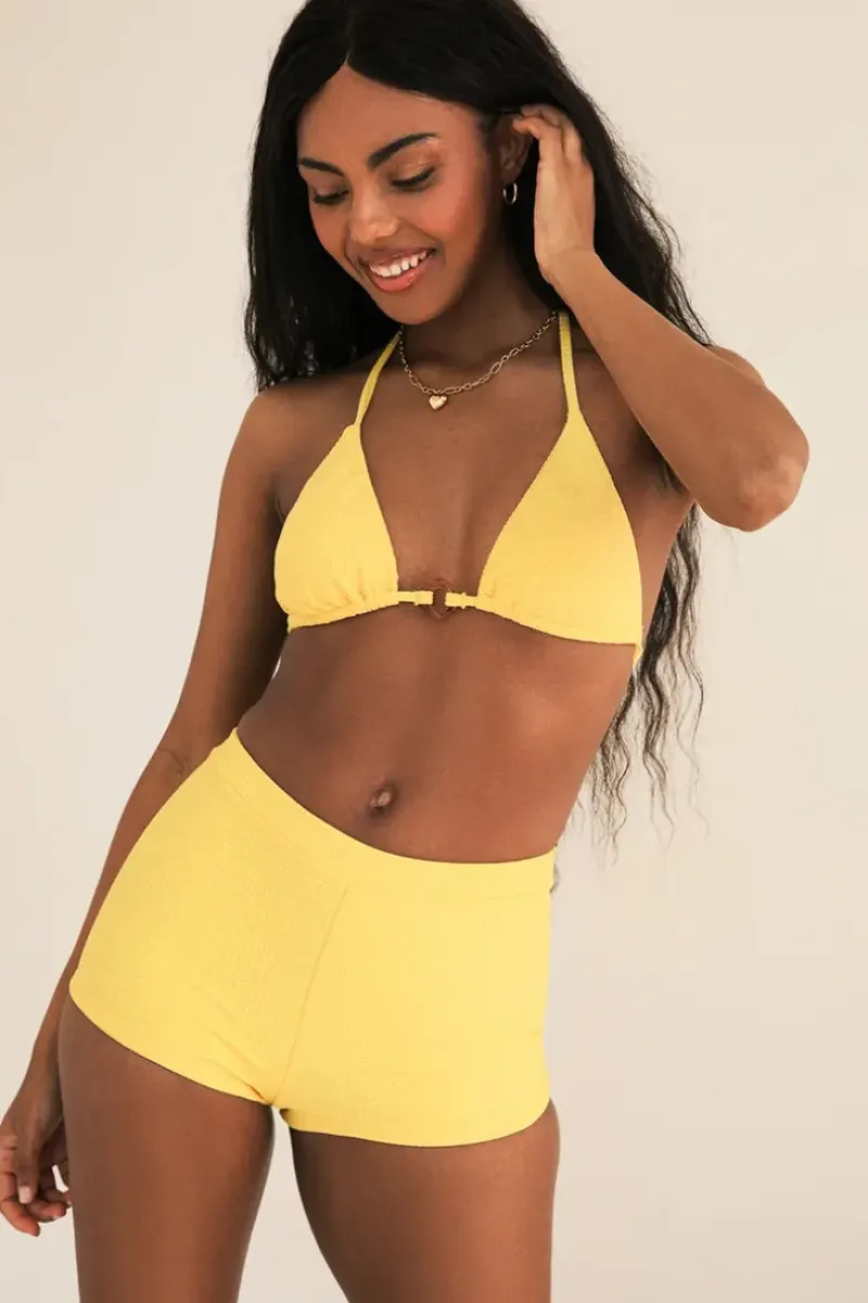 Hot Farrah Elastic Waist Booty Short Bottoms|Full