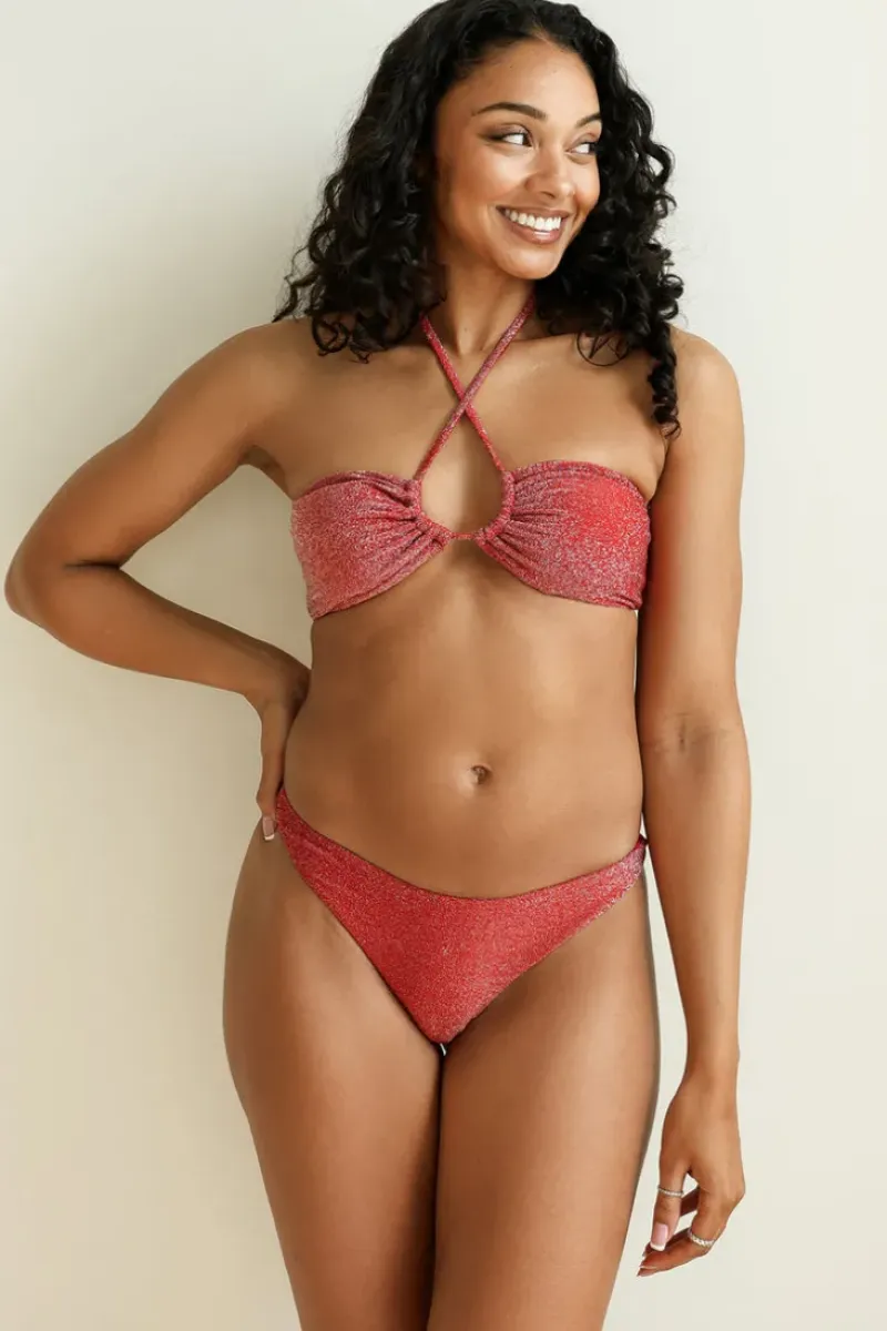 Hot Flame Bandeau Thong Set Bandeau|Sets