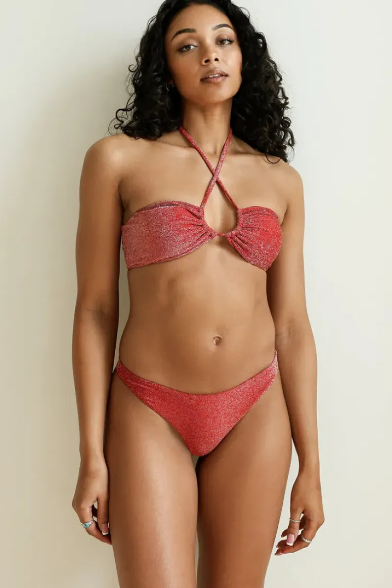 Hot Flame Bandeau Thong Set Bandeau|Sets