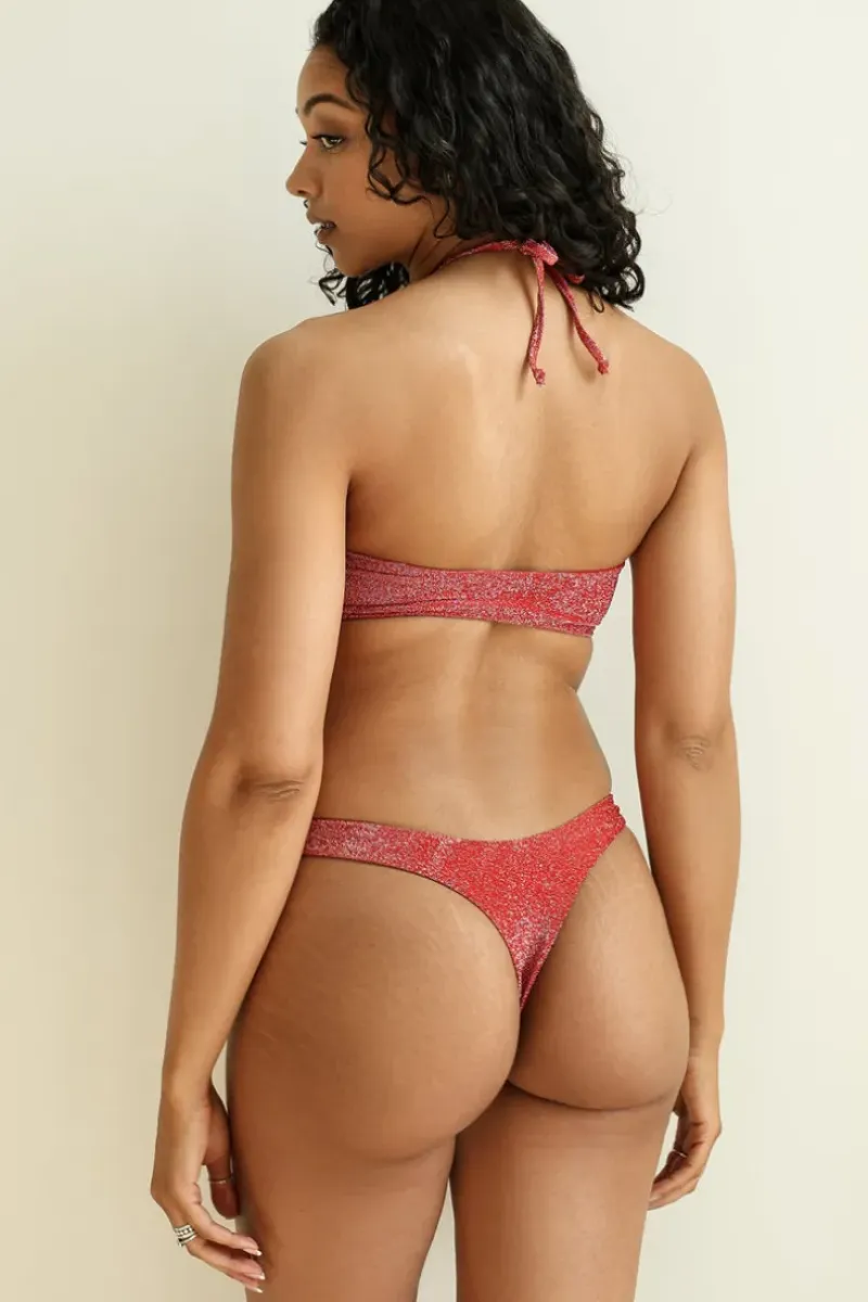 Hot Flame Bandeau Thong Set Bandeau|Sets