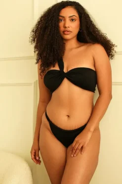 Discount Frankie Asymmetrical Bandeau Bikini Top Tops|Bandeau
