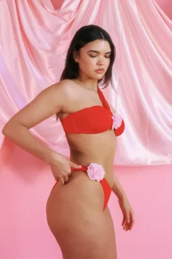Discount Frankie Asymmetrical Bandeau Bikini Top Tops|Bandeau