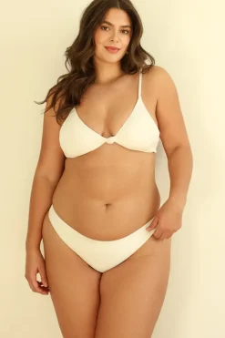 Hot Ivory Triangle Cheeky Set Triangle|Sets