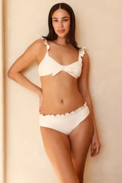 Best Kiara Ruffled Cheeky Bikini Bottom Bottoms|Cheeky