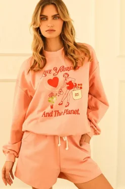 Discount Love Yourself Long Sleeve Crewneck Clothing