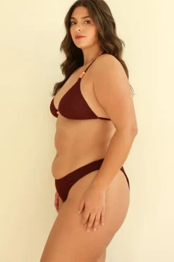 Best Mocha Crinkle Triangle Cheeky Set Triangle|Sets