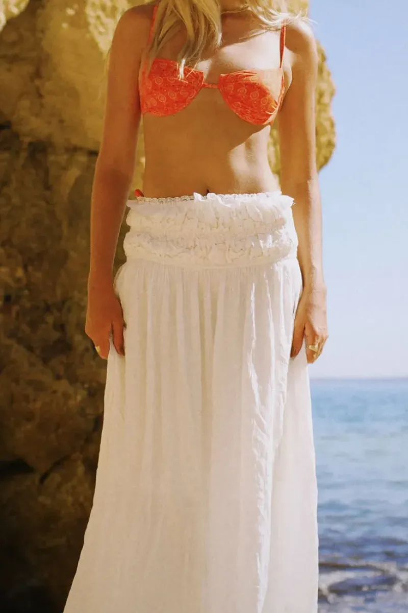 New Moonflower Flowy Midi Skirt Clothing