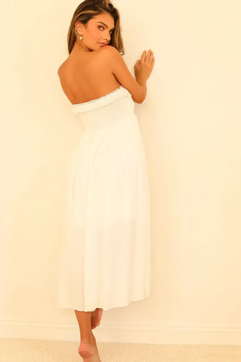 New Moonflower Flowy Midi Skirt Clothing