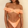 New Peach Nectar Siren Bandeau Cheeky Set Bandeau|Sets