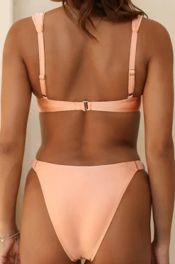 Online Peach Nectar Underwire Cheeky Set Underwire|Sets
