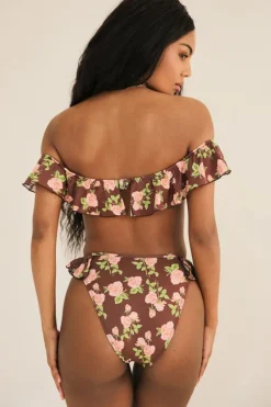 Outlet Poppi High Waisted Cheeky Bikini Bottom Bottoms|Cheeky