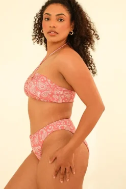 Hot Seashore High Waist Cheeky Bikini Bottom Bottoms|Cheeky