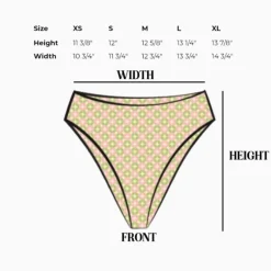 Online Seashore High Waist Cheeky Bikini Bottom Bottoms|Cheeky