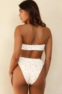 Online Seashore High Waist Cheeky Bikini Bottom Bottoms|Cheeky