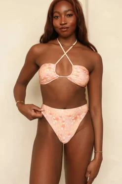 Best Seashore High Waist Cheeky Bikini Bottom Bottoms|Cheeky