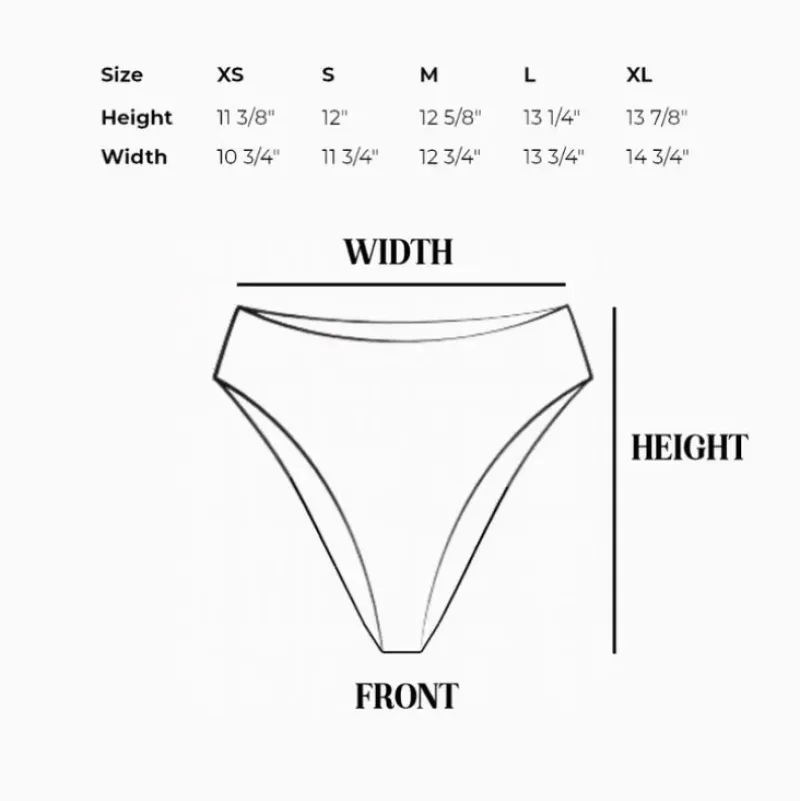 Clearance Seashore High Waist Cheeky Bikini Bottom Bottoms|Cheeky