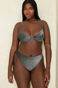 New Sparkle Black Underwire Cheeky Set Underwire|Sets