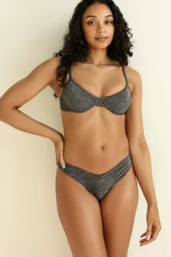 Best Sparkle Black Underwire Seashore Cheeky Set Underwire|Sets