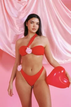 Fashion Strawberry Bandeau Super Cheeky Set Bandeau|Sets