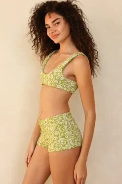 Fashion Twin Fin Matcha Bralette Full Set Bralette|Sets
