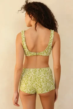 Fashion Twin Fin Matcha Bralette Full Set Bralette|Sets