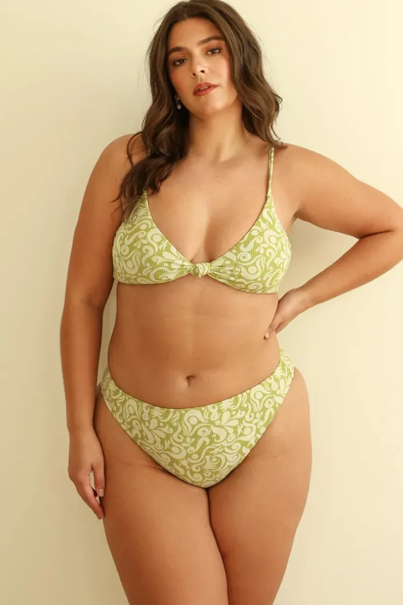 Discount Zen Knotted Triangle Bikini Top Tops|Triangle