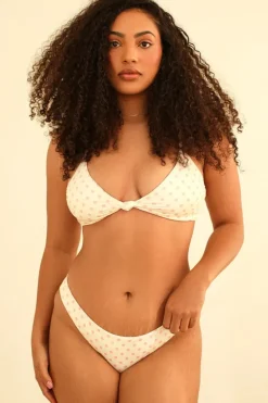 Online Zen Knotted Triangle Bikini Top Tops|Triangle