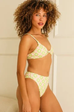 Online Zen Knotted Triangle Bikini Top Tops|Triangle